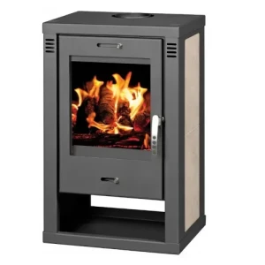 Kominek piec wolnostojący na drewno VERONA K 9kW + ceramika