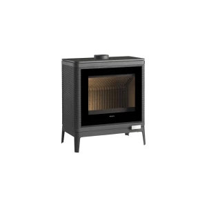 Piec wolnostojący INVICTA KAZAN GA czarne zdobienie szyby antracyt ref. 6104-43