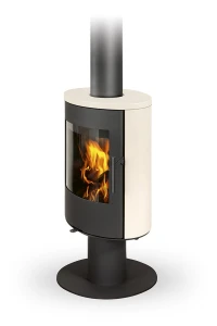 Piecyk akumulacyjny na drewno Romotop EVORA T Ceramika 6,6 kW