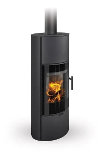 Piecyk akumulacyjny na drewno Romotop LAREDO H Metal 6,6 kW