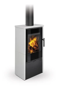 Piecyk akumulacyjny na drewno Romotop LAREDO F Ceramika 6,6 kW
