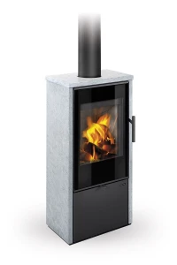 Piecyk akumulacyjny na drewno Romotop LAREDO F Kamień 6,6 kW
