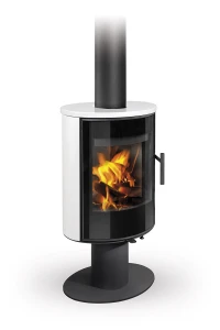 Piecyk akumulacyjny na drewno Romotop LAREDO T Ceramika 6,5 kW