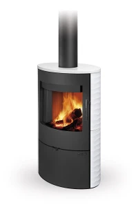 Piecyk akumulacyjny na drewno Romotop SONE Ceramika relief 8,2 kW
