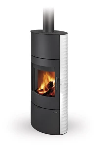Piecyk akumulacyjny na drewno Romotop SONE H Ceramika relief 8,2 kW