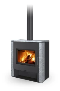 Piec kominkowy z płaszczem wodnym Romotop TELDE Kamień 14,2 kW